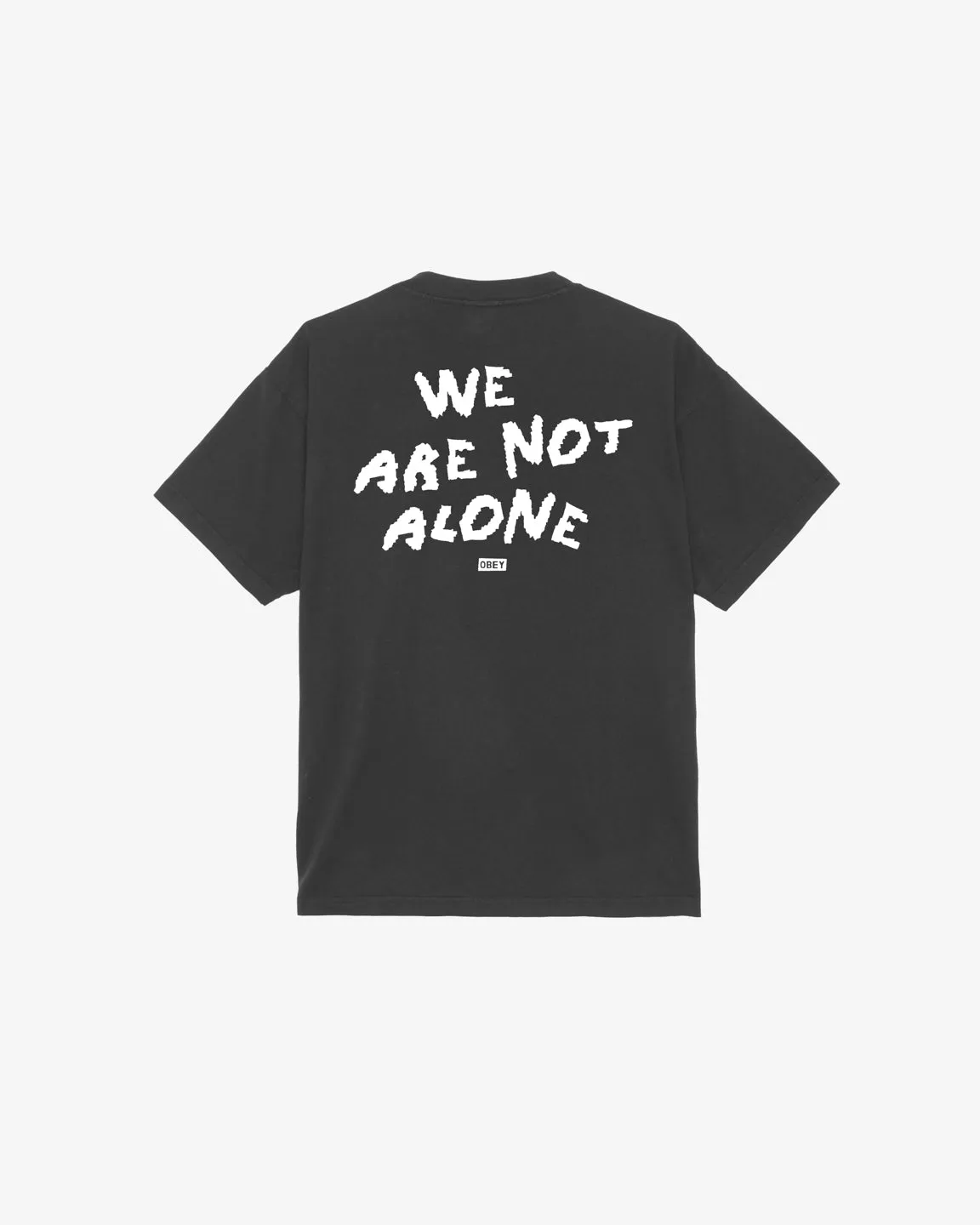 WE ARE NOT ALONE HEAVYWEIGHT T-SHIRT sold by Obey product image thumbnail 5