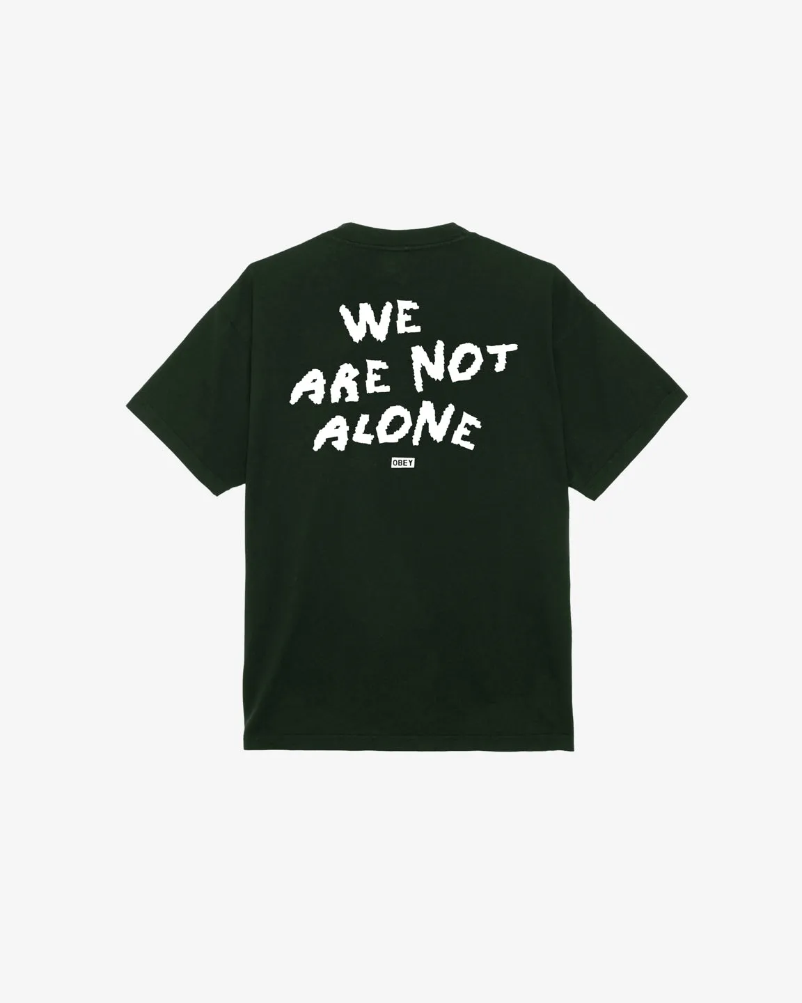 WE ARE NOT ALONE HEAVYWEIGHT T-SHIRT sold by Obey product image thumbnail 4