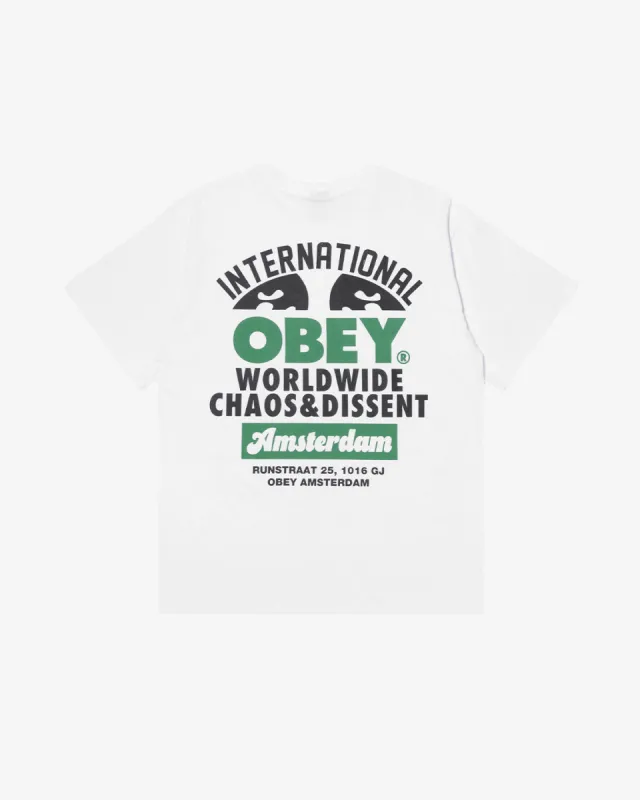 AMSTERDAM INTERNATIONAL CUSTOM T-SHIRT sold by Obey