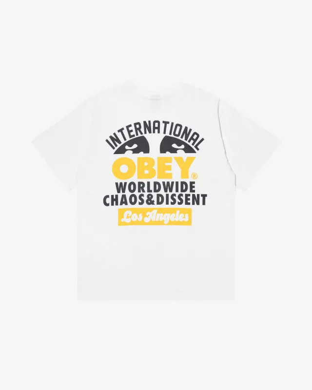 LOS ANGELES INTERNATIONAL CUSTOM T-SHIRT sold by Obey