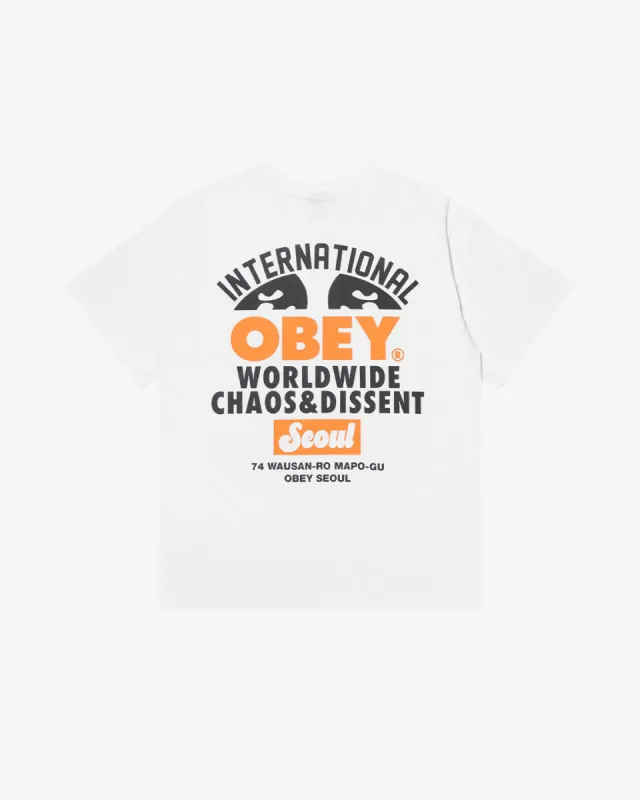 SEOUL INTERNATIONAL CUSTOM T-SHIRT sold by Obey