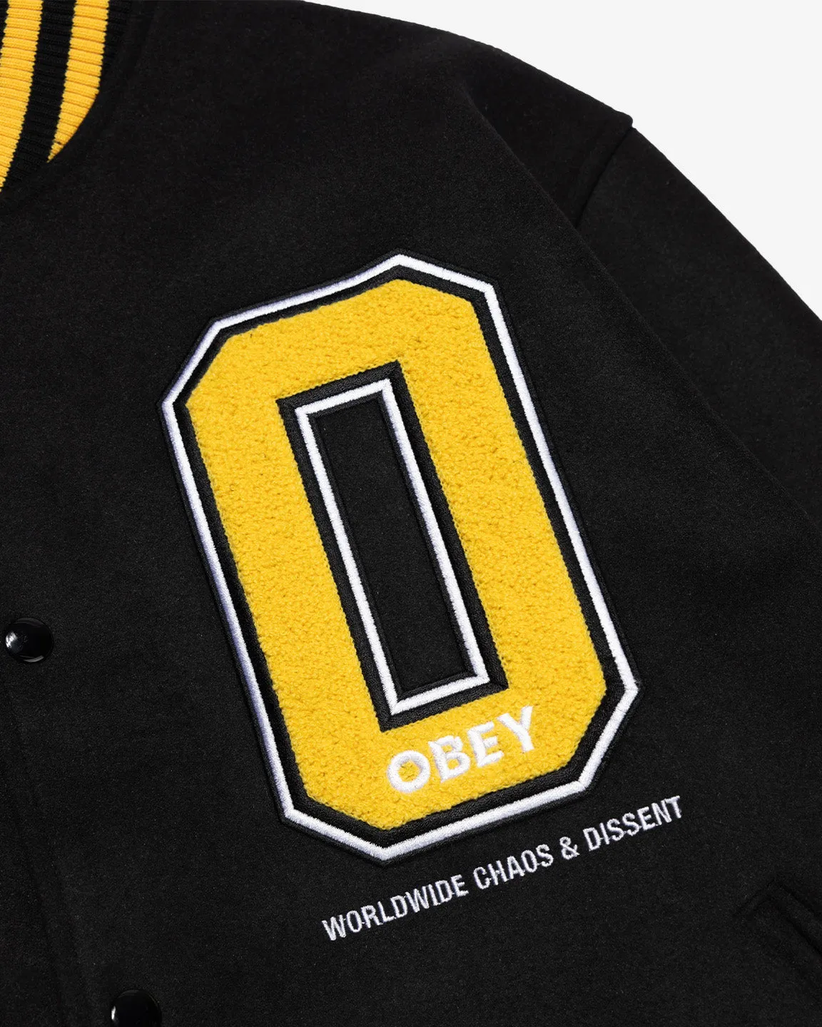 LOS ANGELES INTERNATIONAL VARSITY JACKET sold by Obey product image thumbnail 5