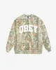 COLLEGIATE LEAF CAMO CREWNECK sold by Obey
