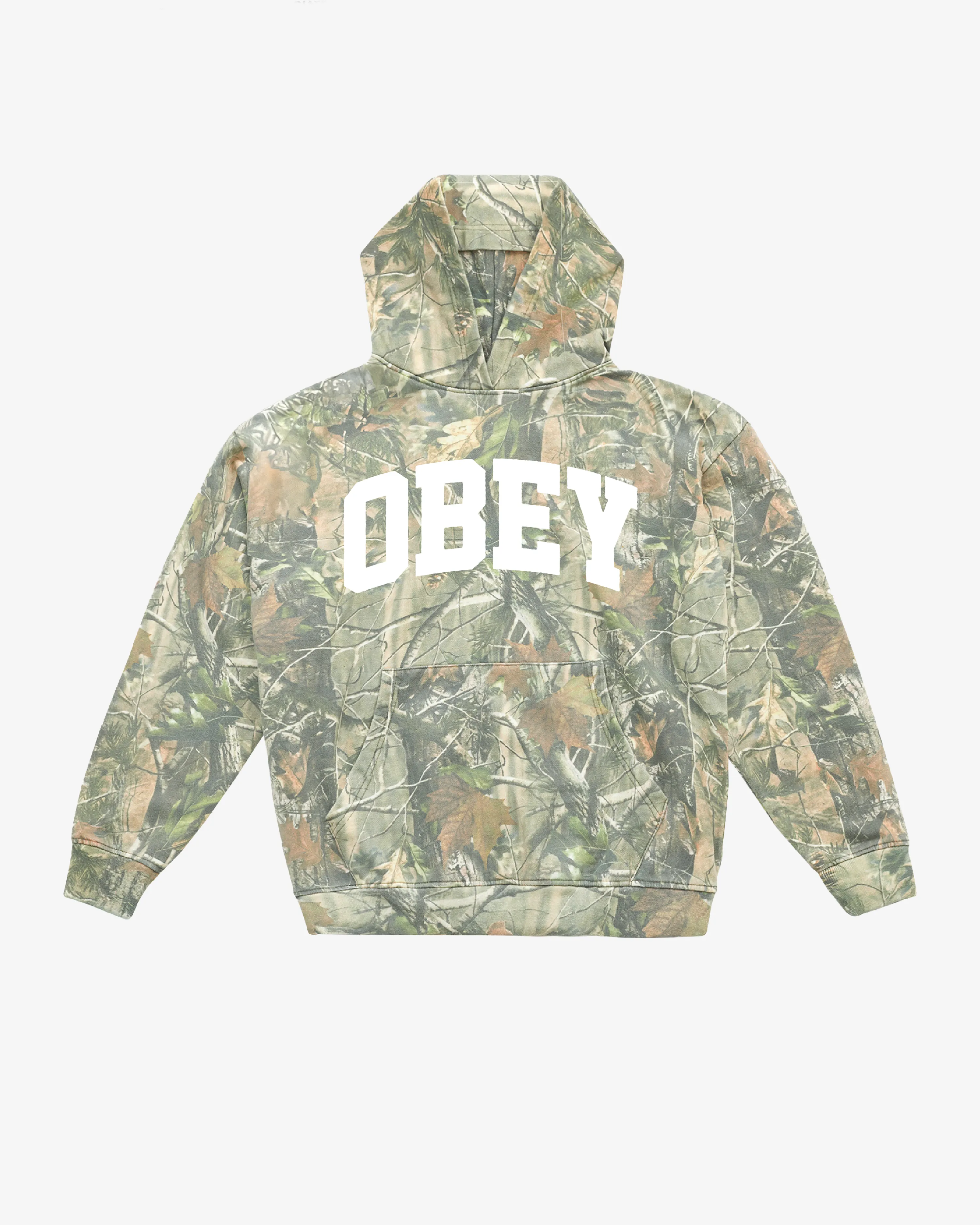 COLLEGIATE LEAF CAMO PULLOVER sold by Obey