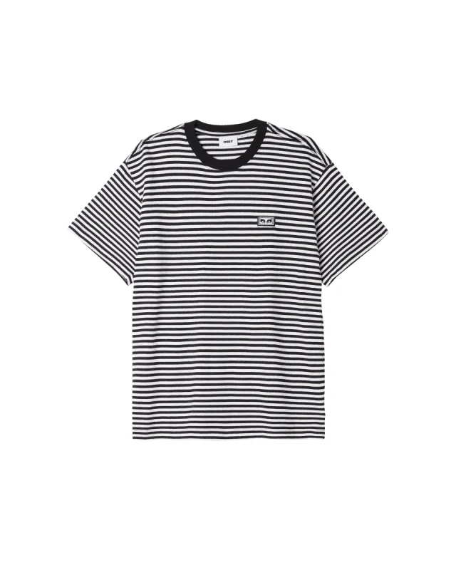 EST. WORKS EYES STRIPE T-SHIRT sold by Obey