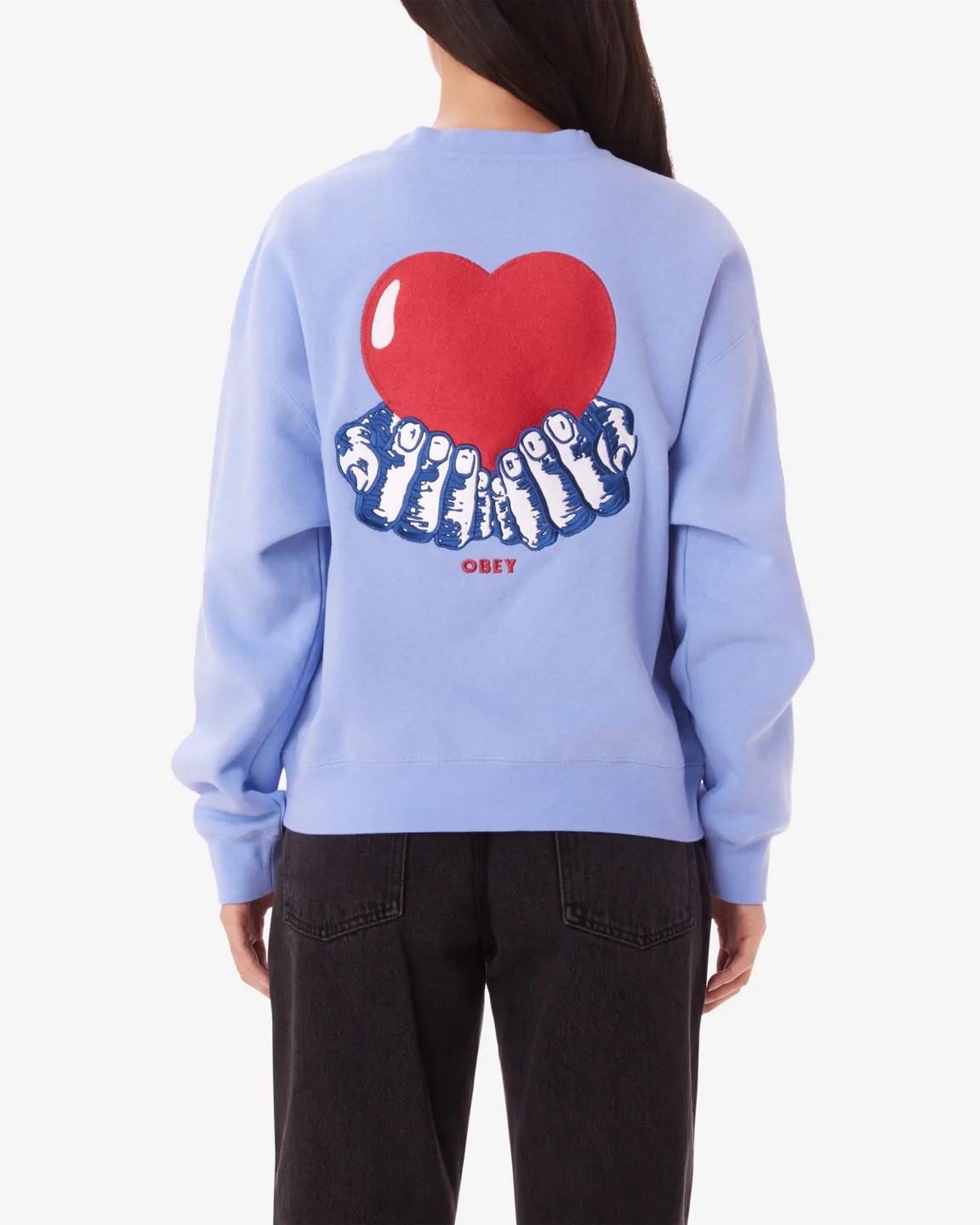 HEART CREWNECK sold by Obey product image thumbnail 3