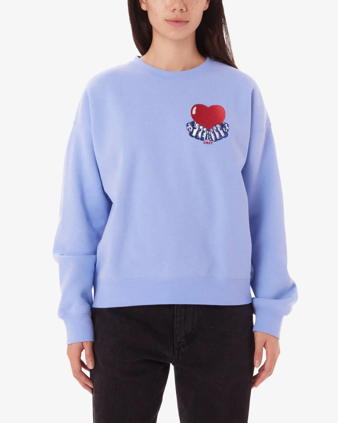 HEART CREWNECK sold by Obey
