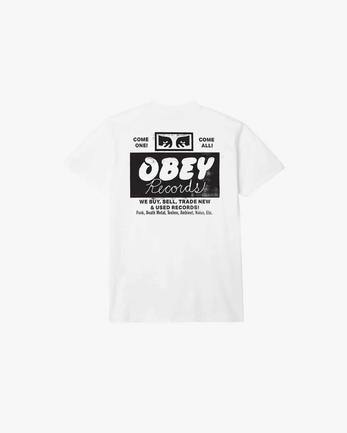 OBEY RECORDS BUY, SELL, TRADE CLASSIC T-SHIRT sold by Obey