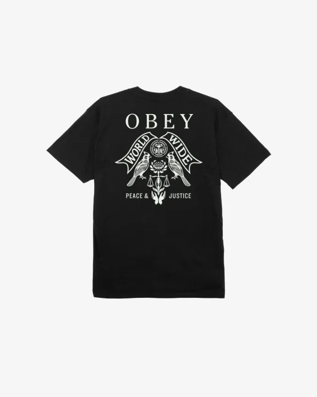 BIRDS OF JUSTICE CLASSIC T-SHIRT sold by Obey