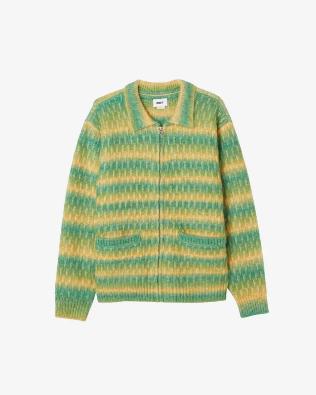REGGIE ZIP CARDIGAN sold by Obey