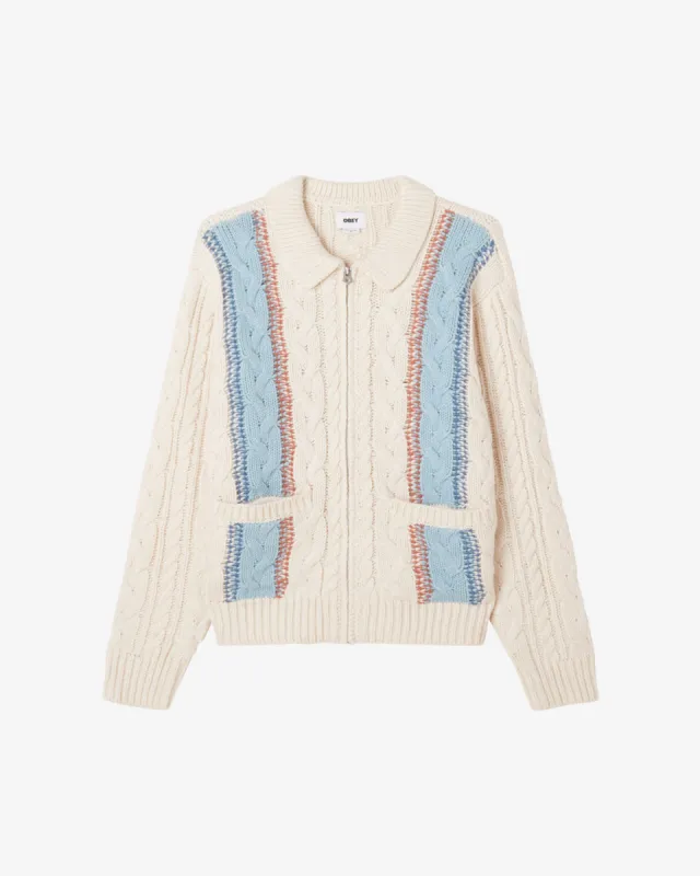 EZRA ZIP CARDIGAN sold by Obey