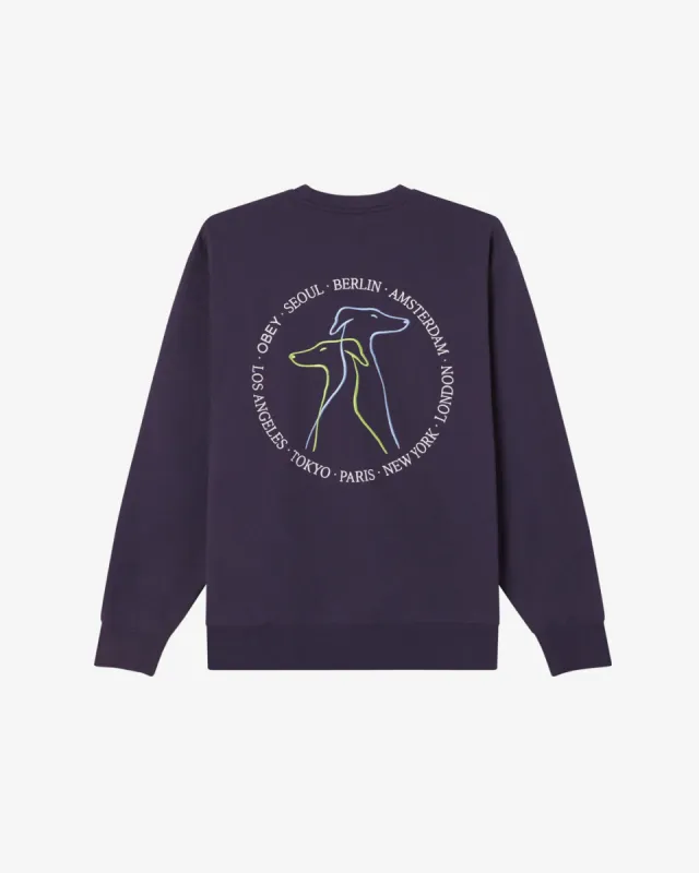 CITY DOGS CREWNECK sold by Obey