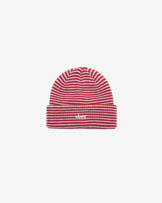 PARKER STRIPED BEANIE sold by Obey