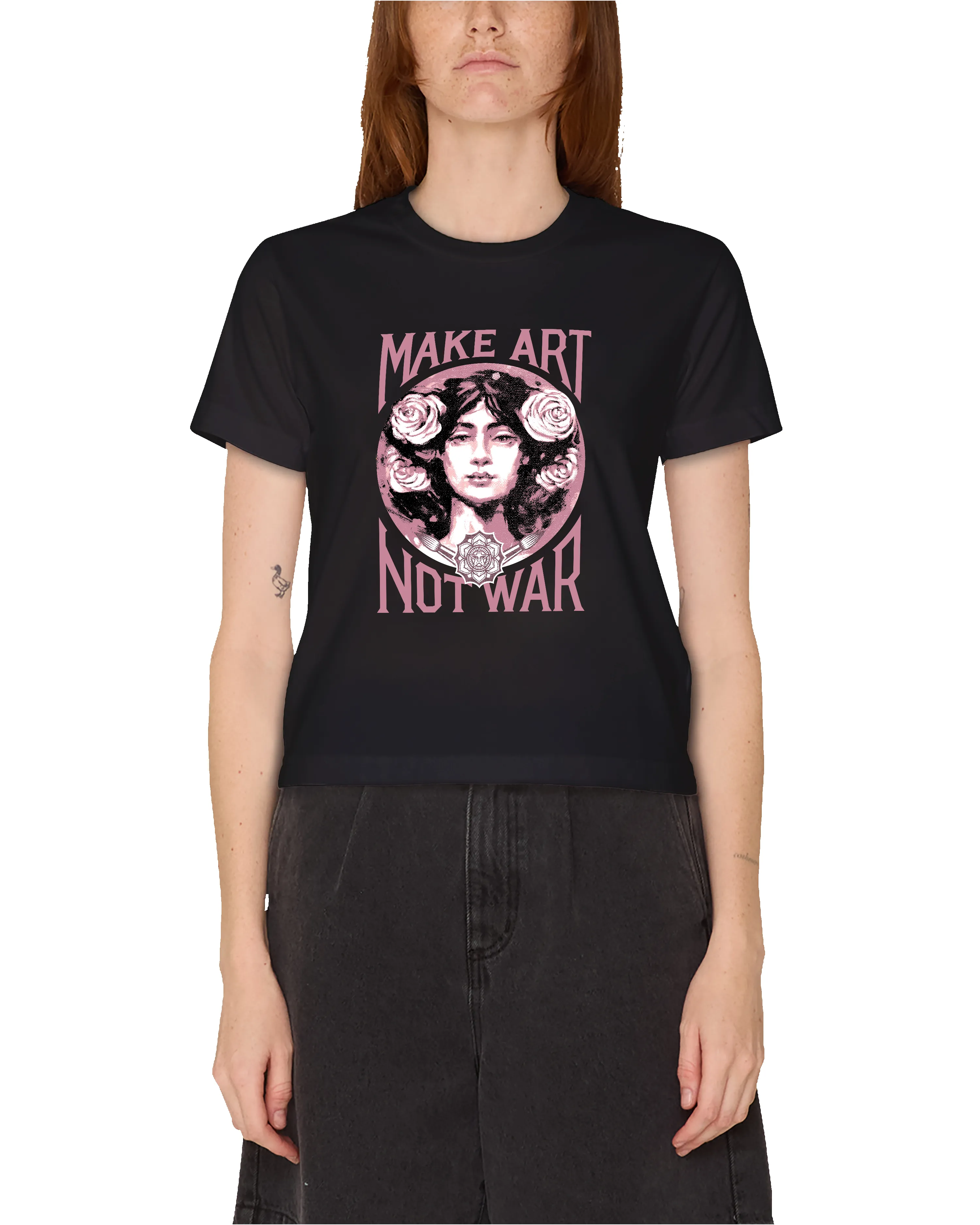 MAKE ART NOT WAR II KAYLIN T-SHIRT sold by Obey