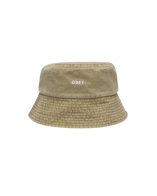 BOLD PIGMENT CANVAS BUCKET HAT sold by Obey