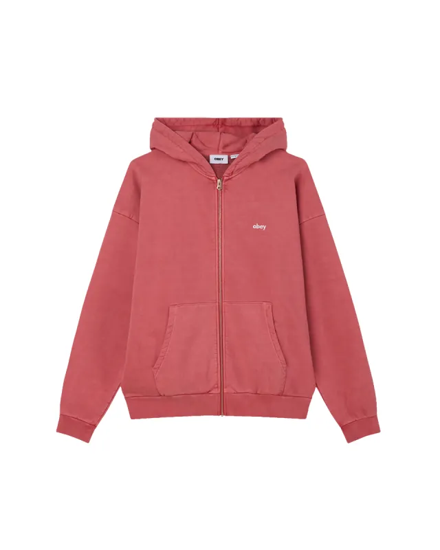LOWERCASE PIGMENT ZIP HOOD sold by Obey