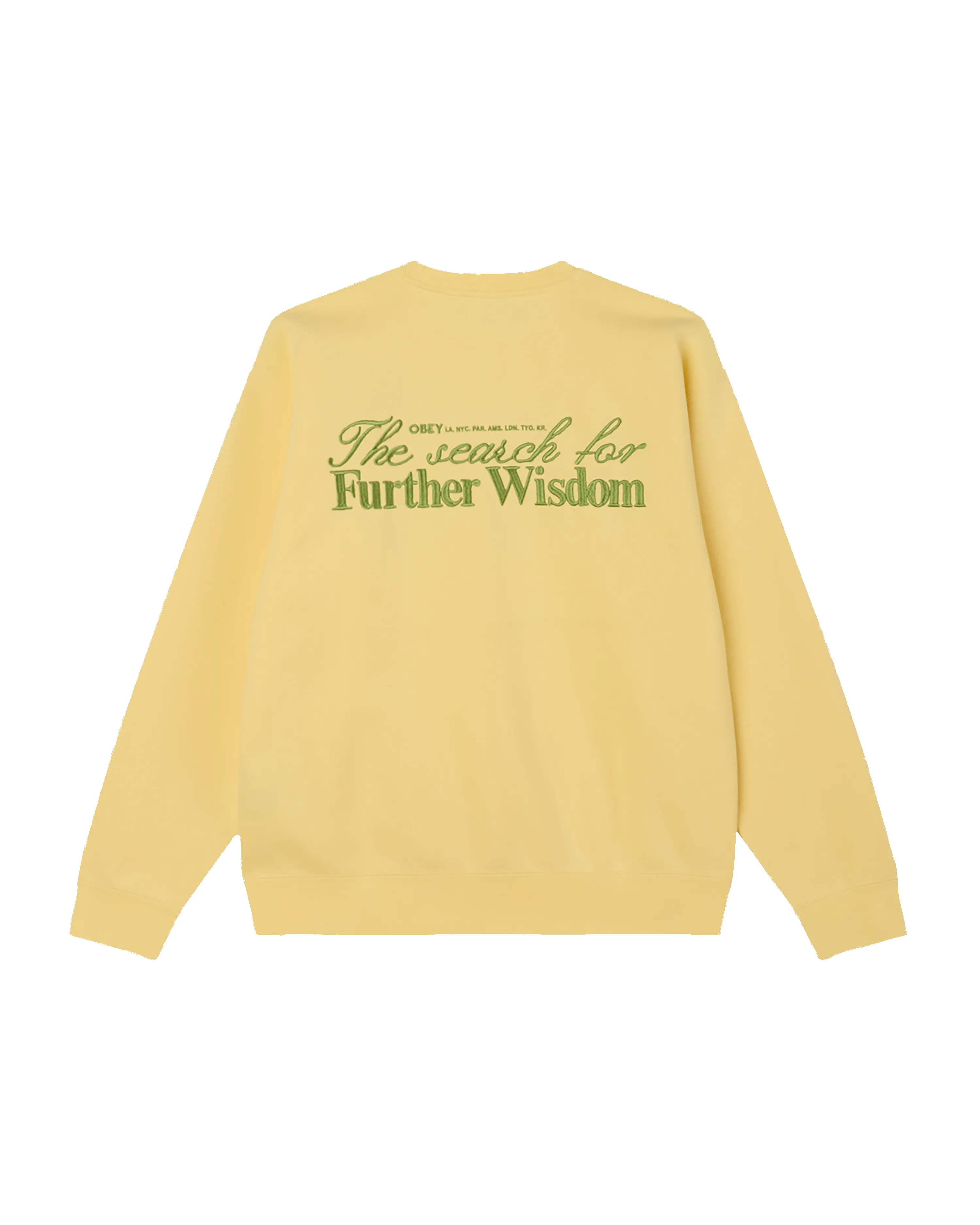 FURTHER WISDOM CREWNECK sold by Obey