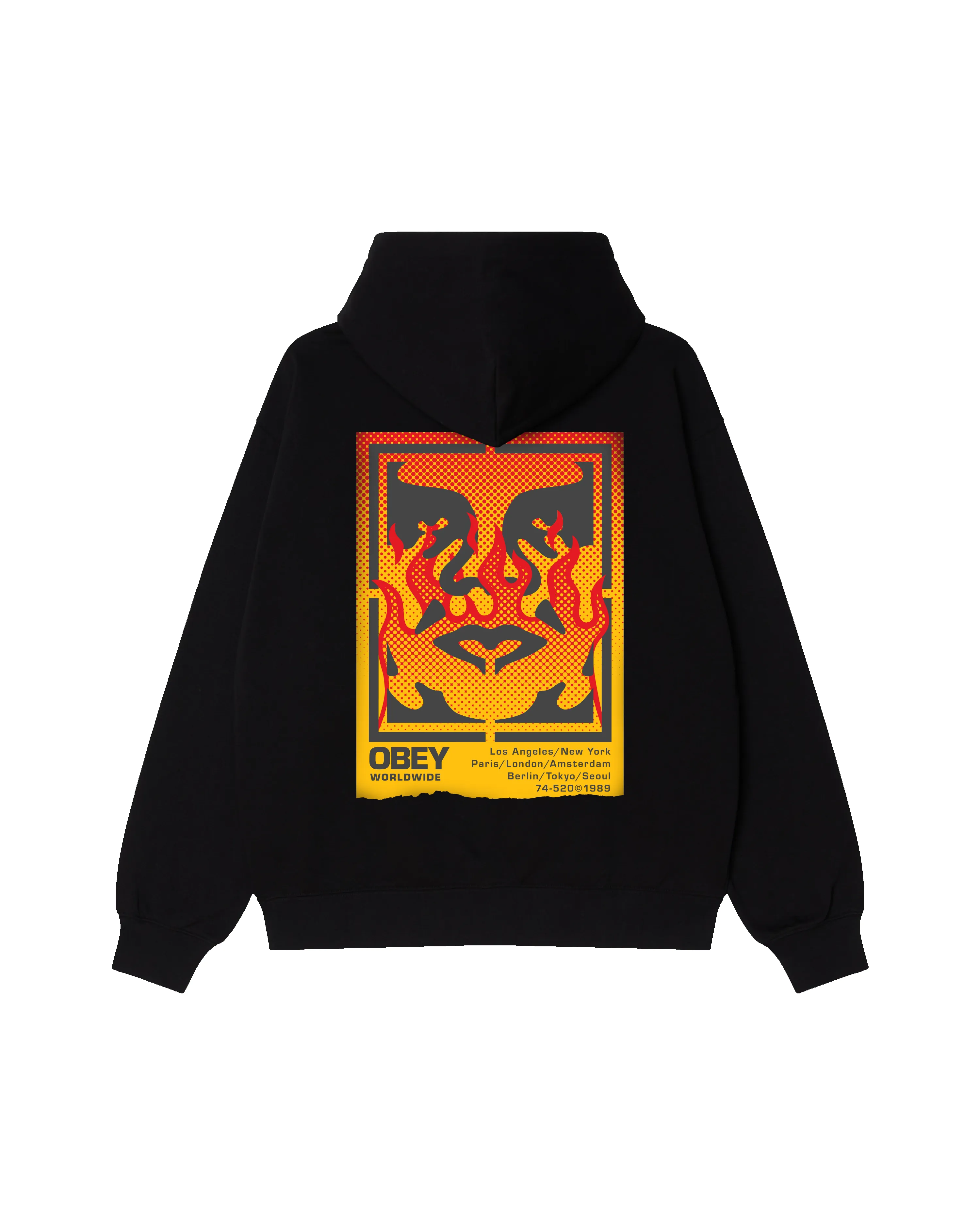 OBEY ICON STENCIL FLAME PULLOVER sold by Obey