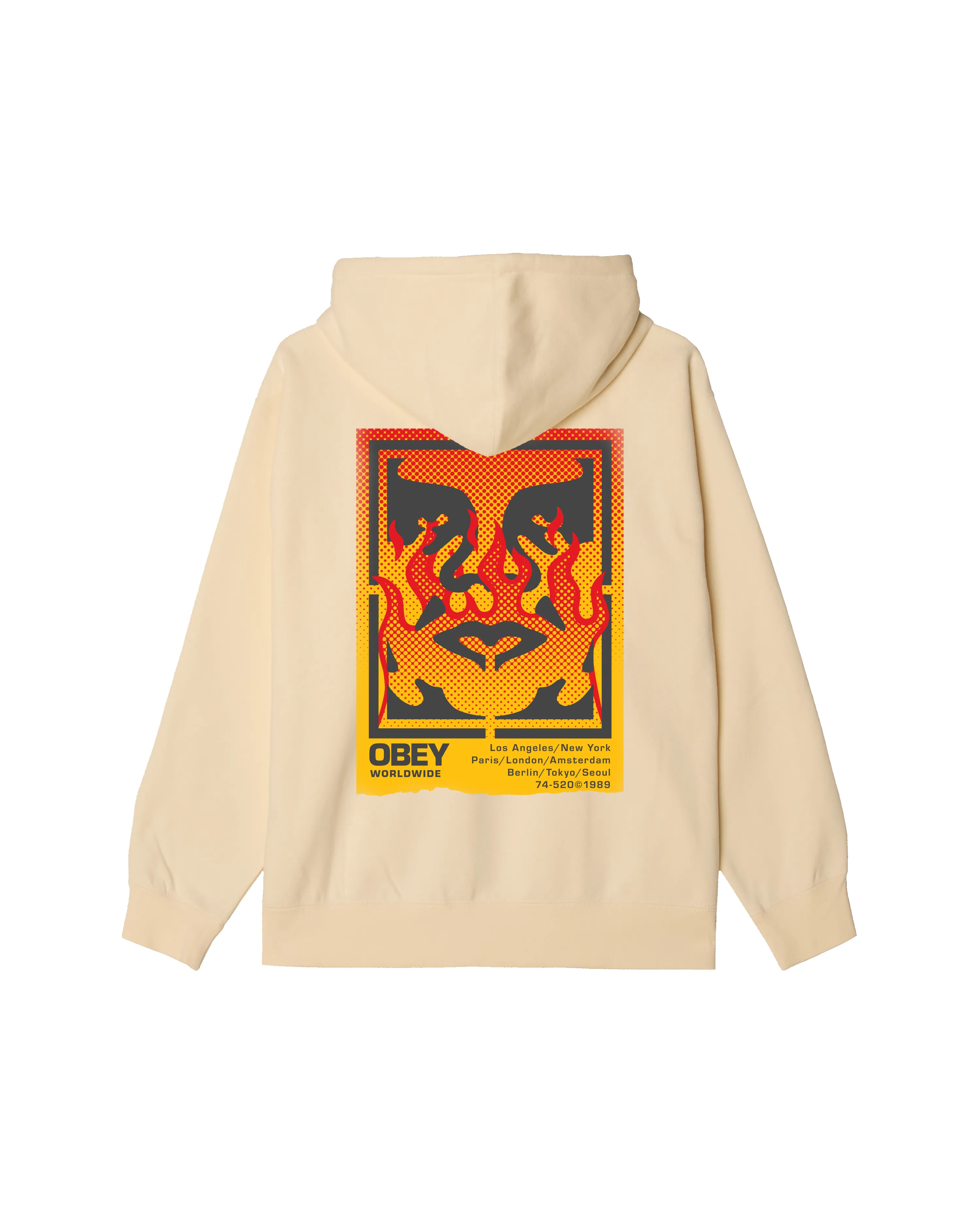 OBEY ICON STENCIL FLAME PULLOVER sold by Obey