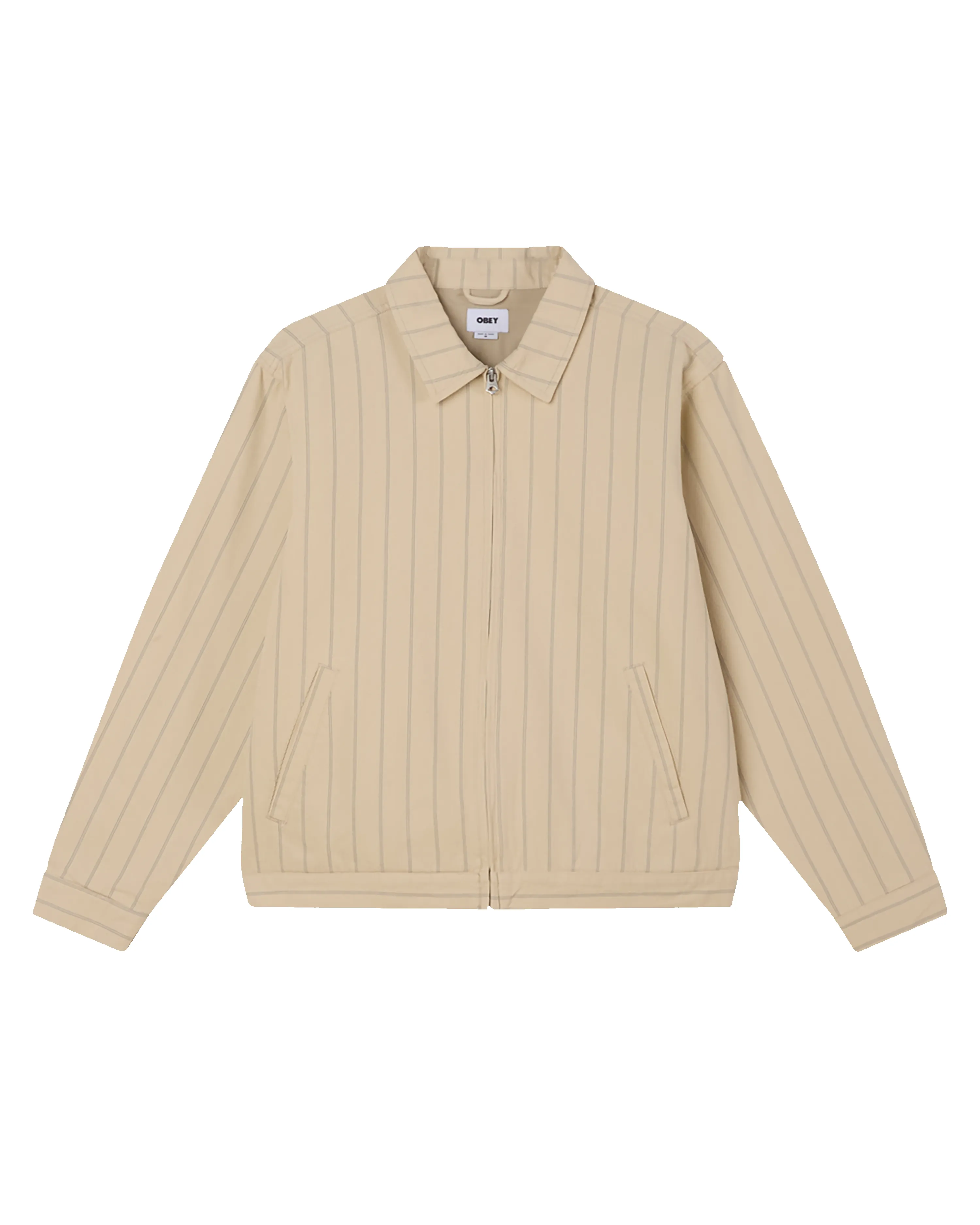 STRIPE ZIP JACKET sold by Obey