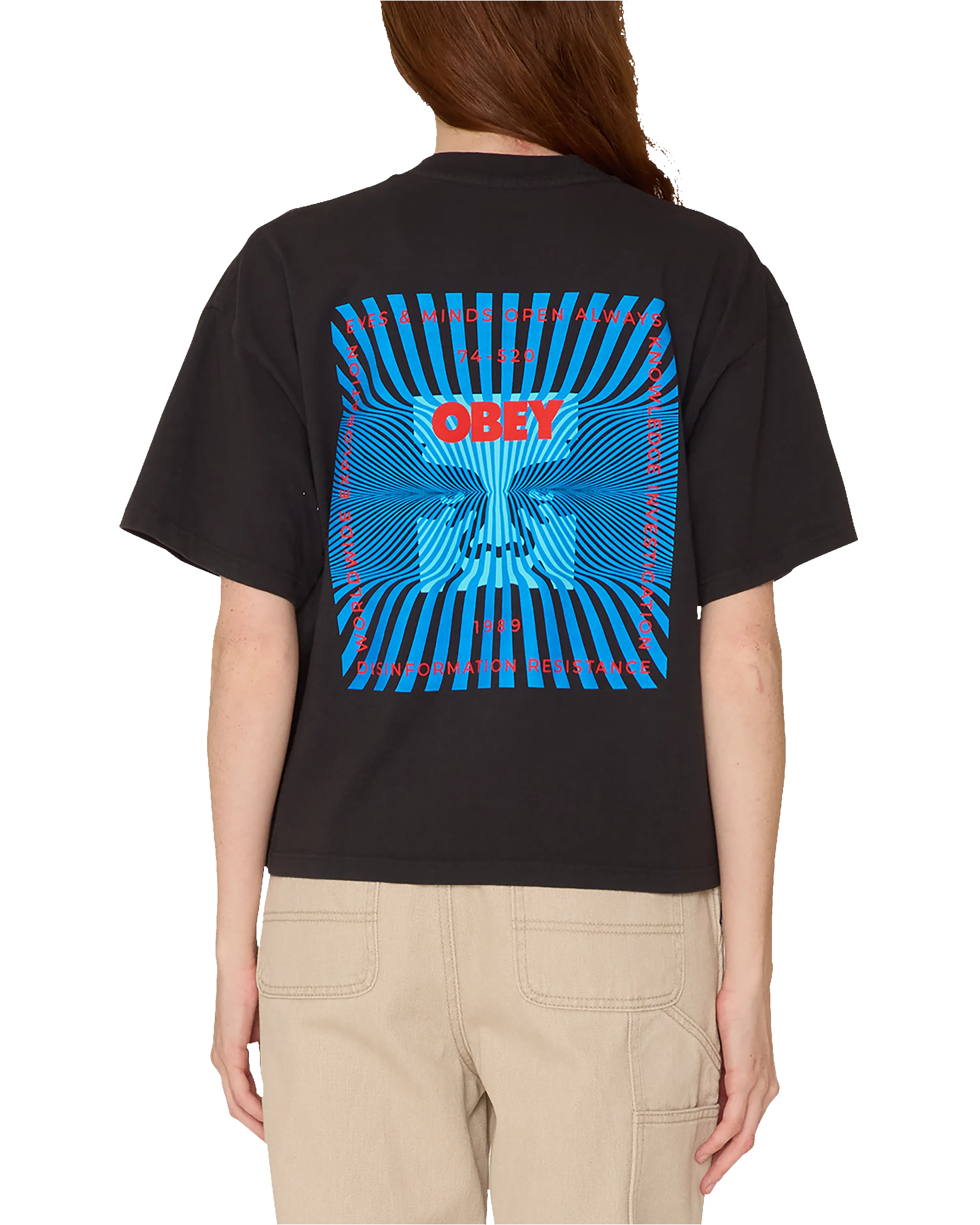 DISIFORMATION RESISTANCE RAEGAN T-SHIRT sold by Obey product image thumbnail 2