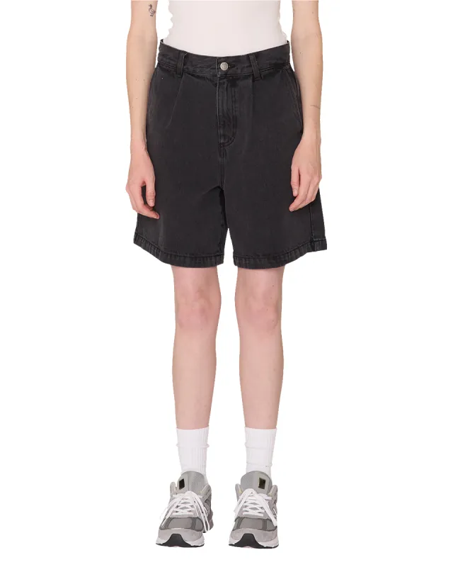 ELI II DENIM PLEATED SHORT made by Obey