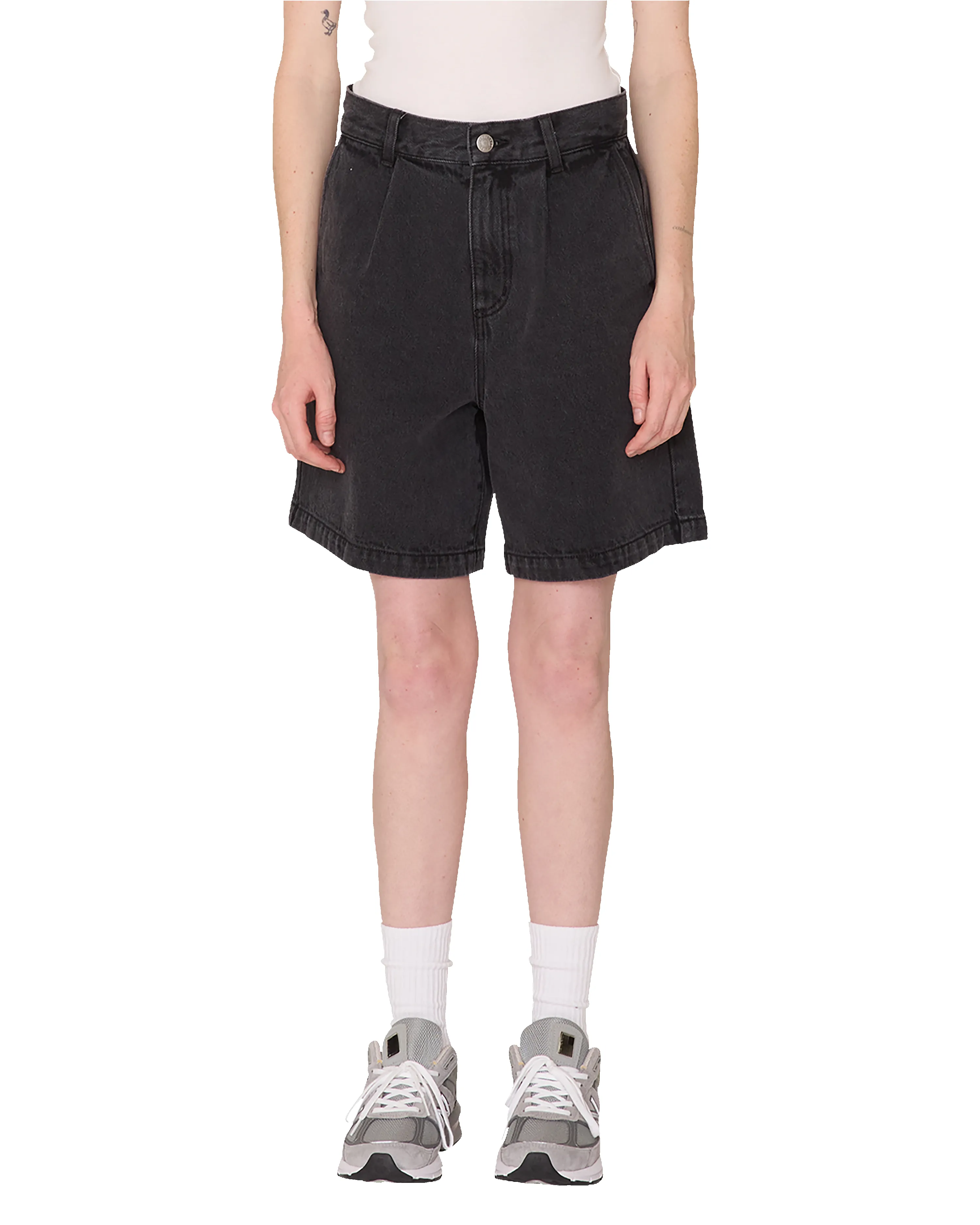 ELI II DENIM PLEATED SHORT sold by Obey