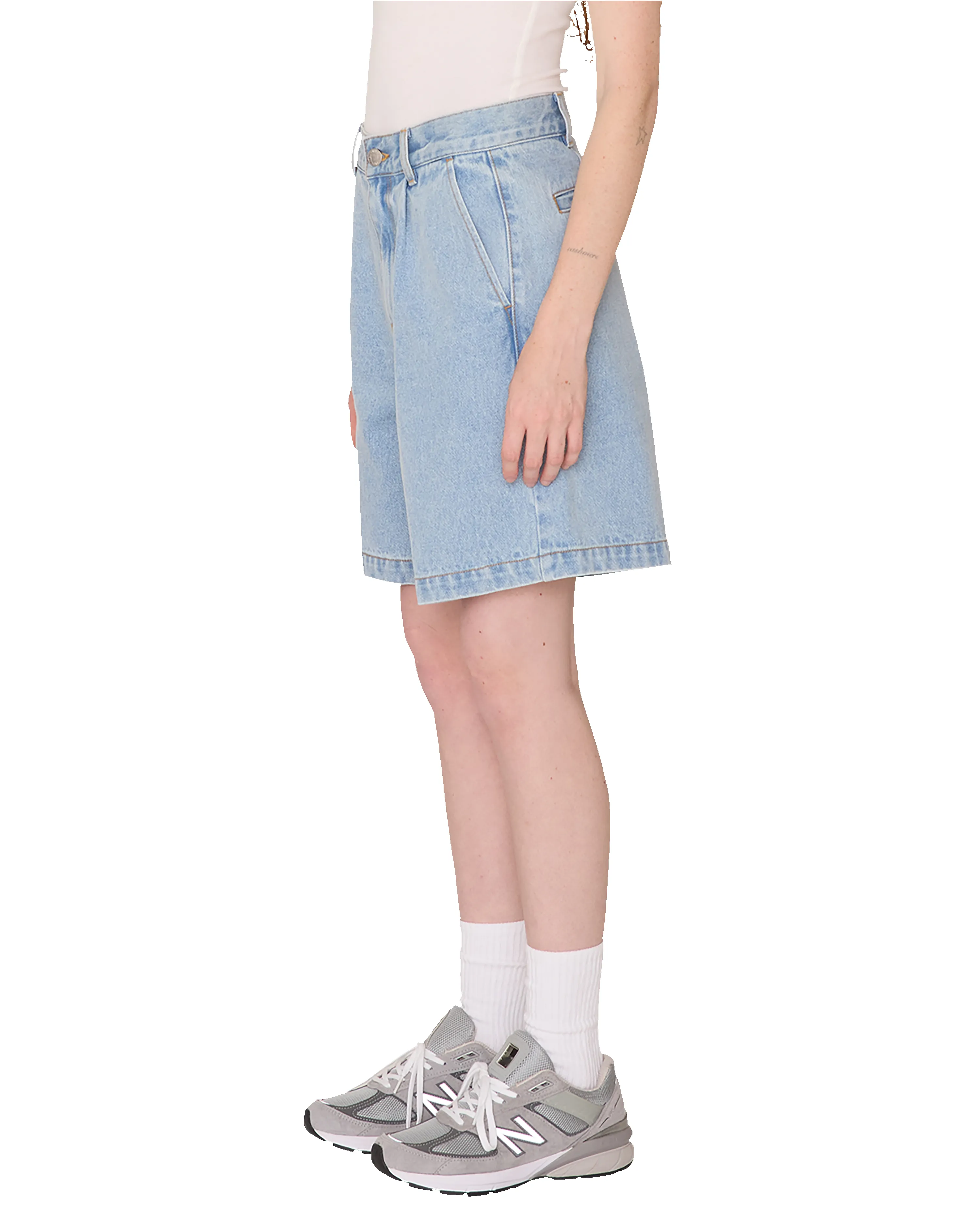 ELI II DENIM PLEATED SHORT sold by Obey product image thumbnail 2