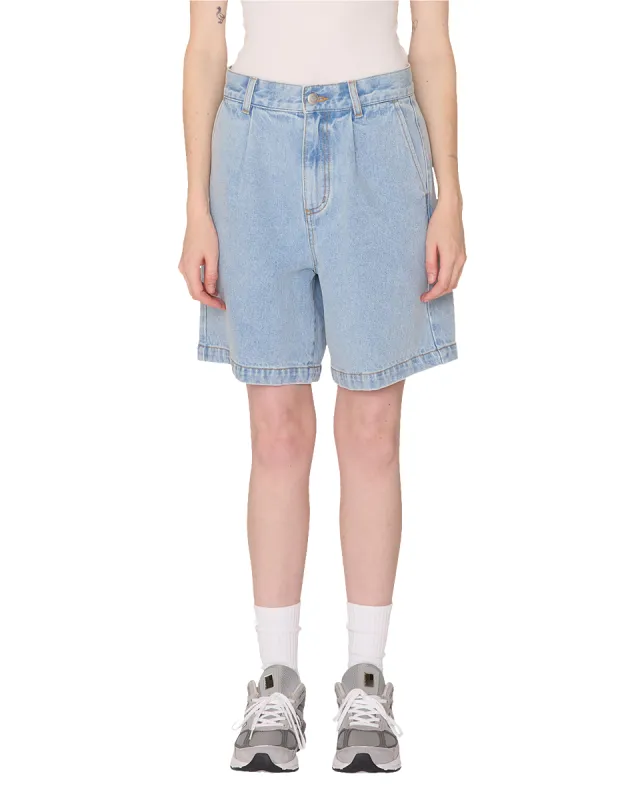 ELI II DENIM PLEATED SHORT sold by Obey