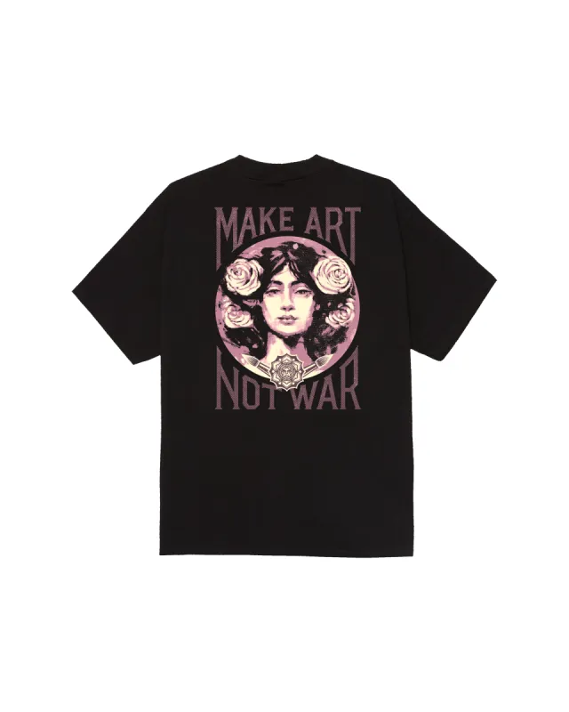 MAKE ART NOT WAR CLASSIC T-SHIRT sold by Obey