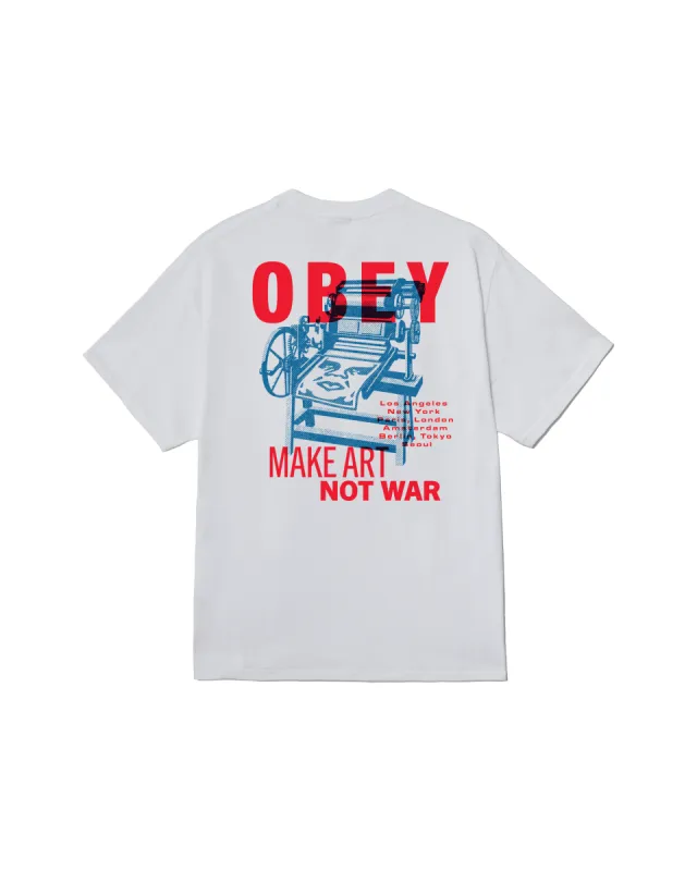 PRINTING PRESS MAKE ART CLASSIC T-SHIRT sold by Obey