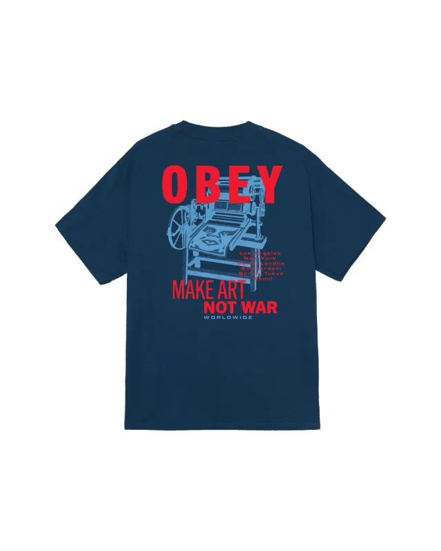 PRINTING PRESS MAKE ART CLASSIC T-SHIRT sold by Obey