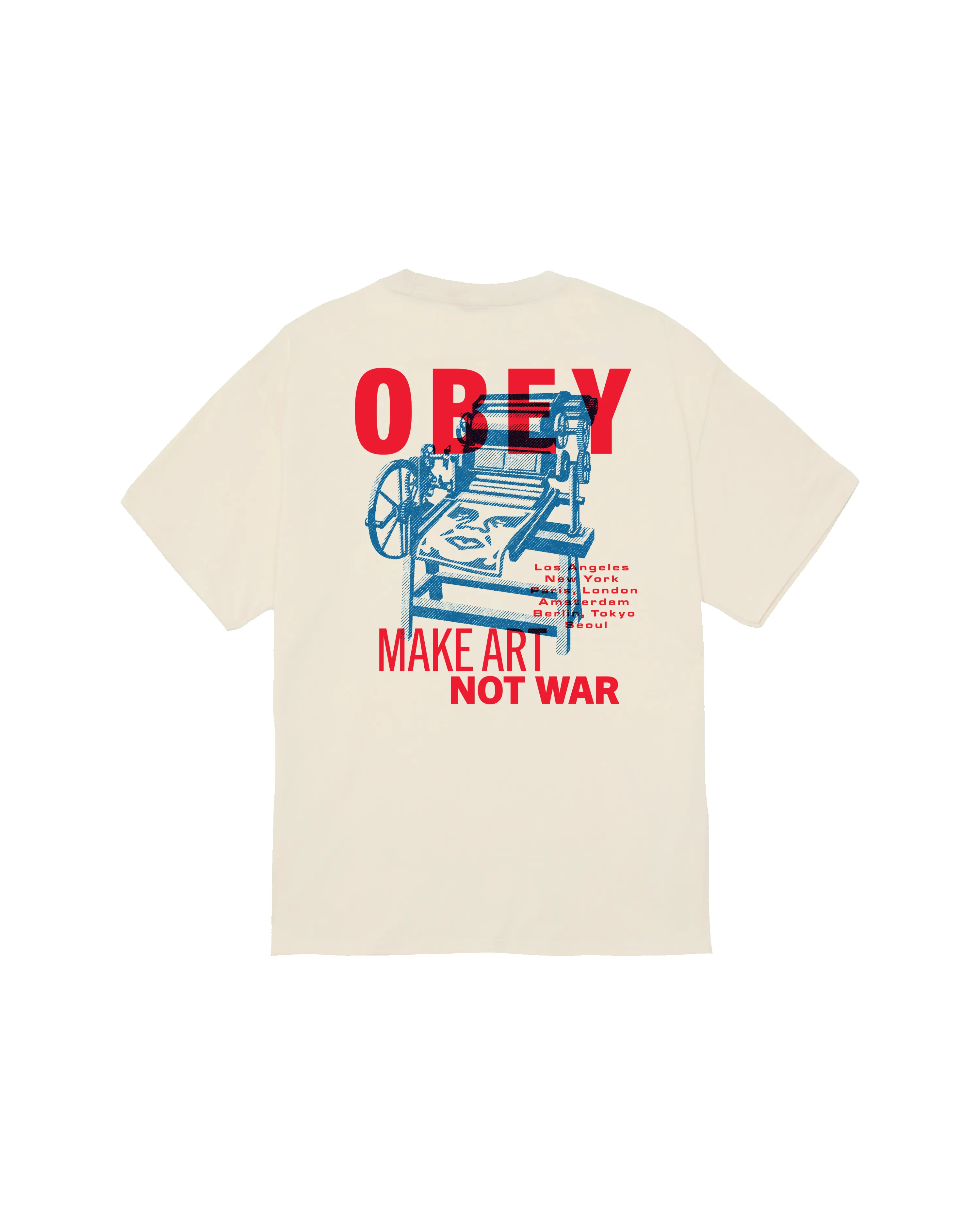 PRINTING PRESS MAKE ART CLASSIC T-SHIRT sold by Obey