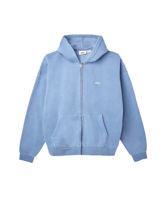 LOWERCASE PIGMENT ZIP HOOD sold by Obey