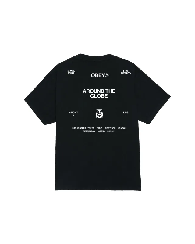 AROUND THE GLOBE PIGMENT T-SHIRT sold by Obey