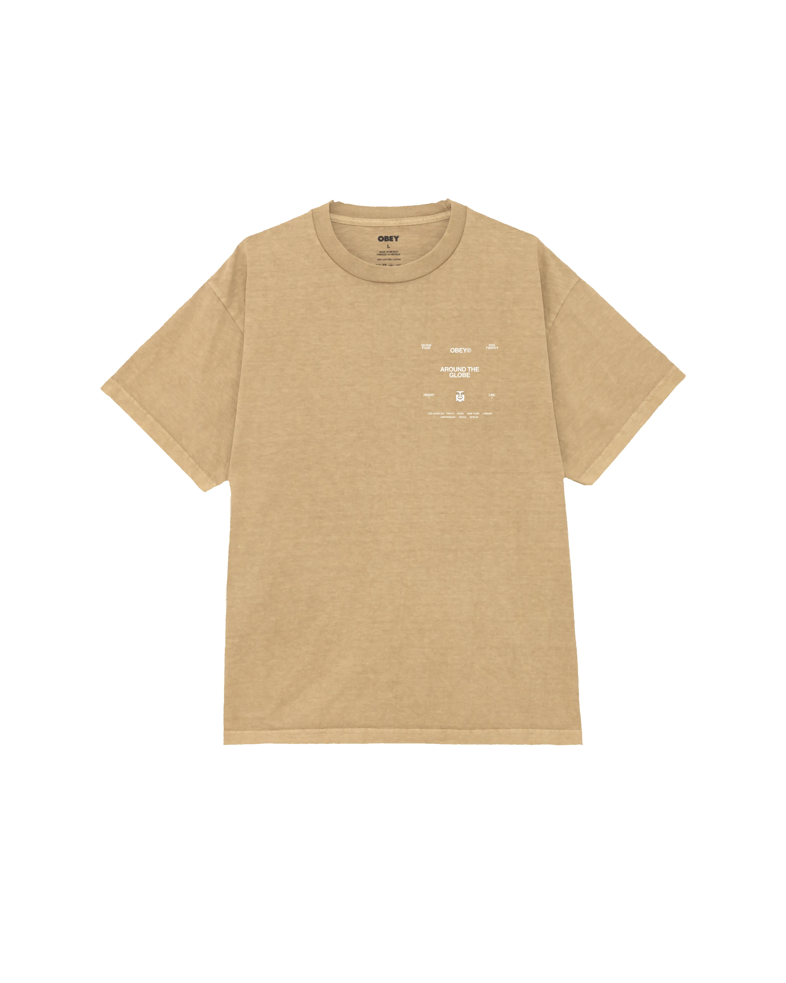 AROUND THE GLOBE PIGMENT T-SHIRT sold by Obey product image thumbnail 2