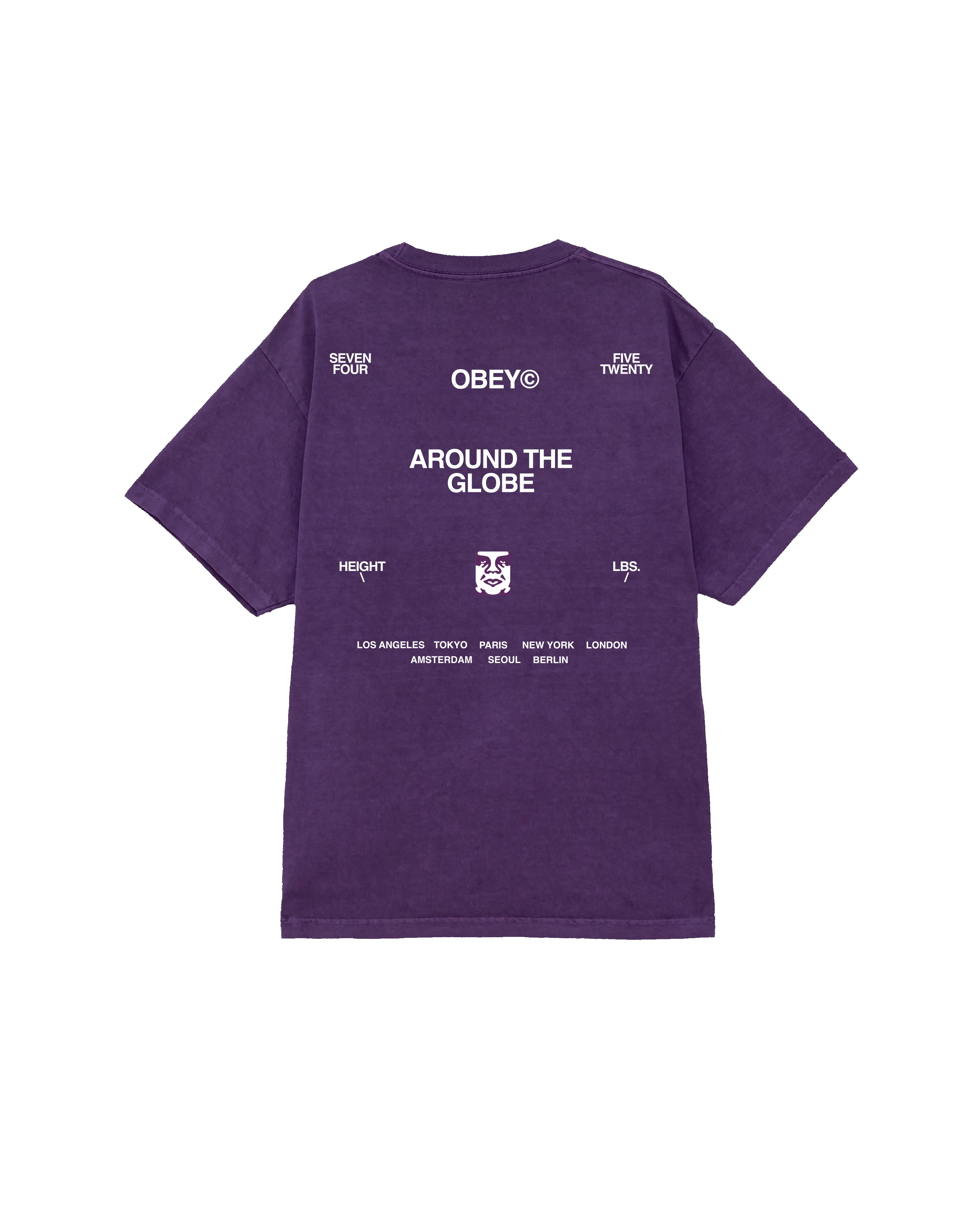 AROUND THE GLOBE PIGMENT T-SHIRT sold by Obey