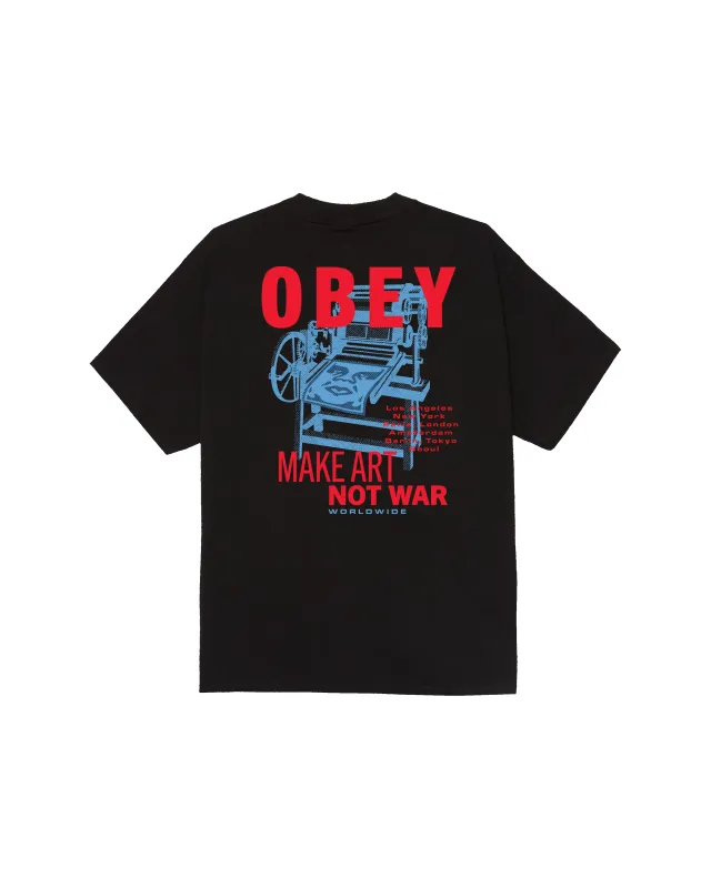 PRINTING PRESS MAKE ART CLASSIC T-SHIRT sold by Obey