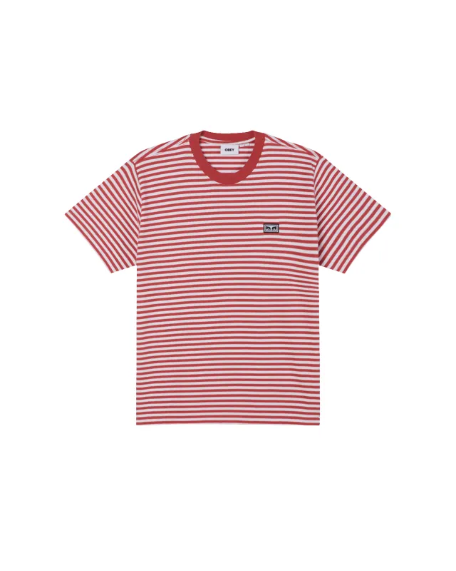 EST. WORKS EYES STRIPE T-SHIRT sold by Obey