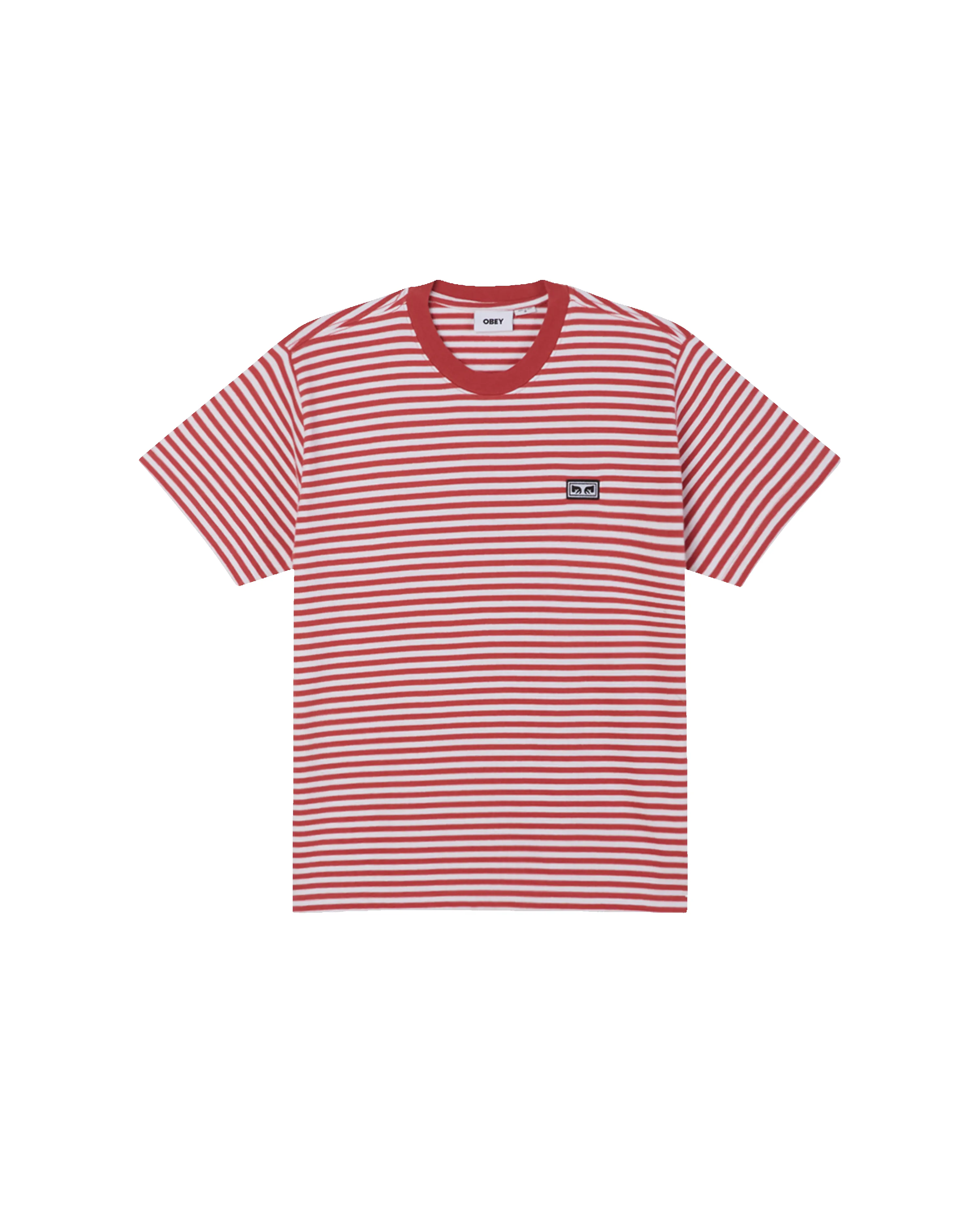 EST. WORKS EYES STRIPE T-SHIRT sold by Obey