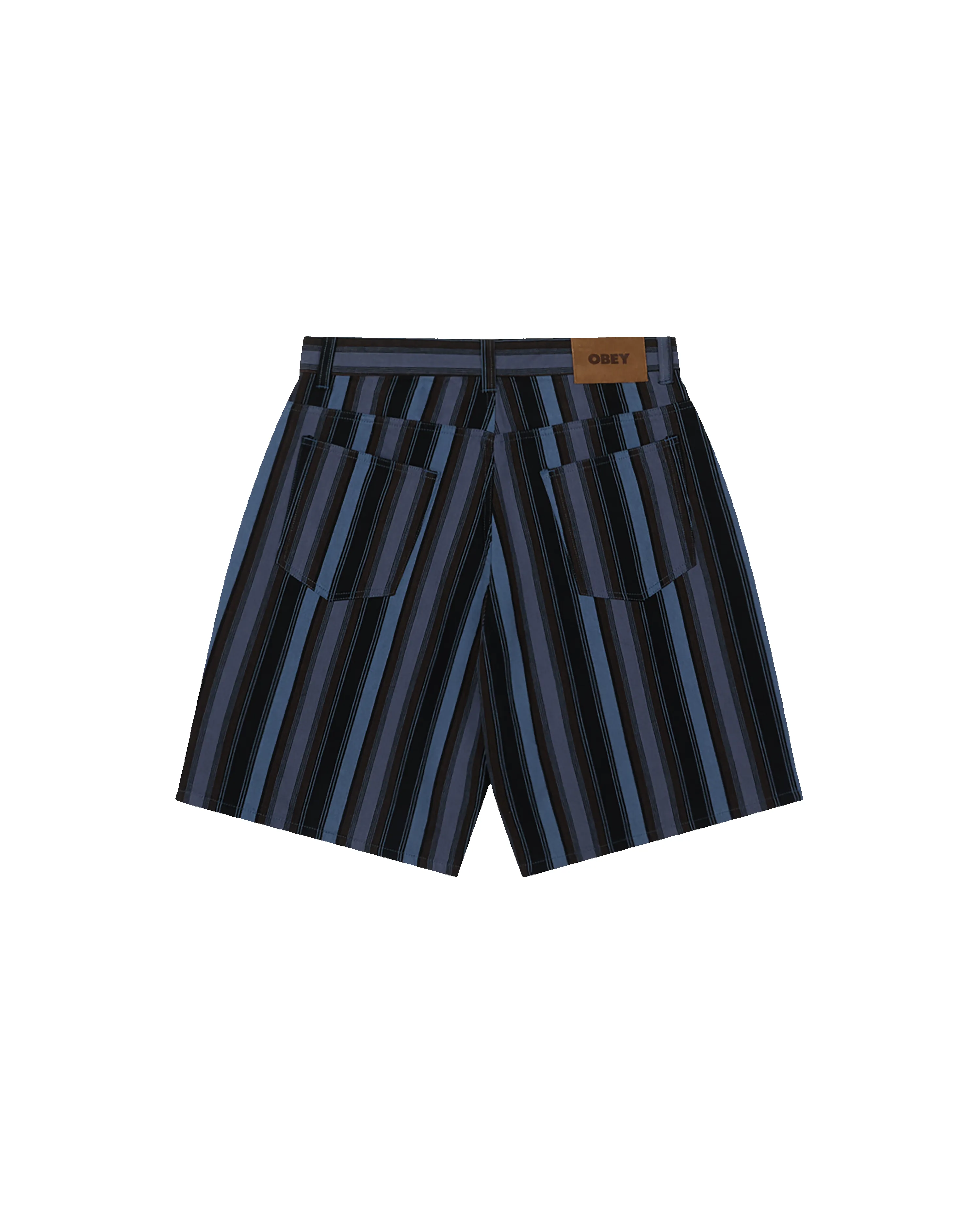 BAJA STRIPE BAGGY DENIM SHORT sold by Obey product image thumbnail 2