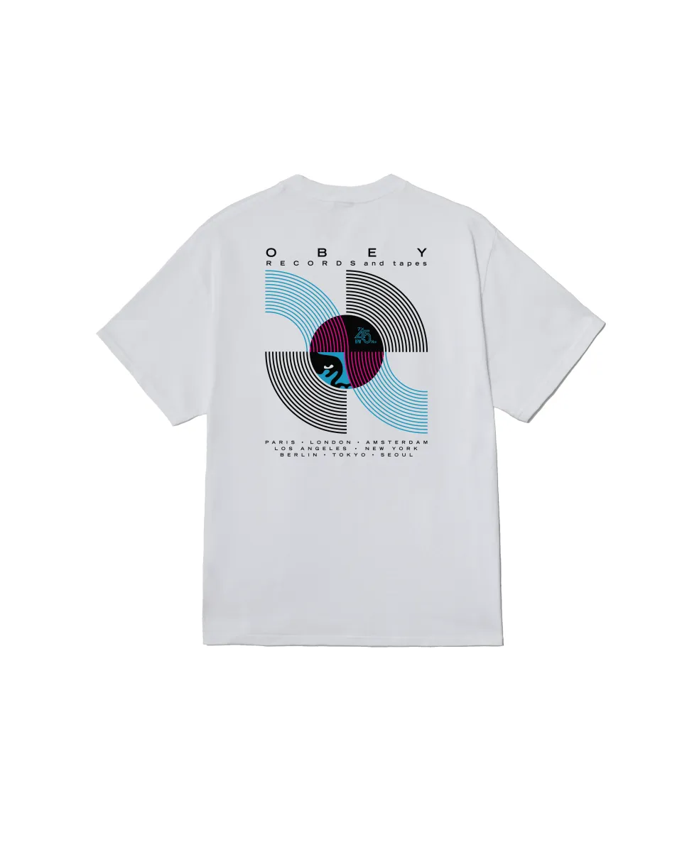 RECORDS & TAPES CLASSIC T-SHIRT sold by Obey