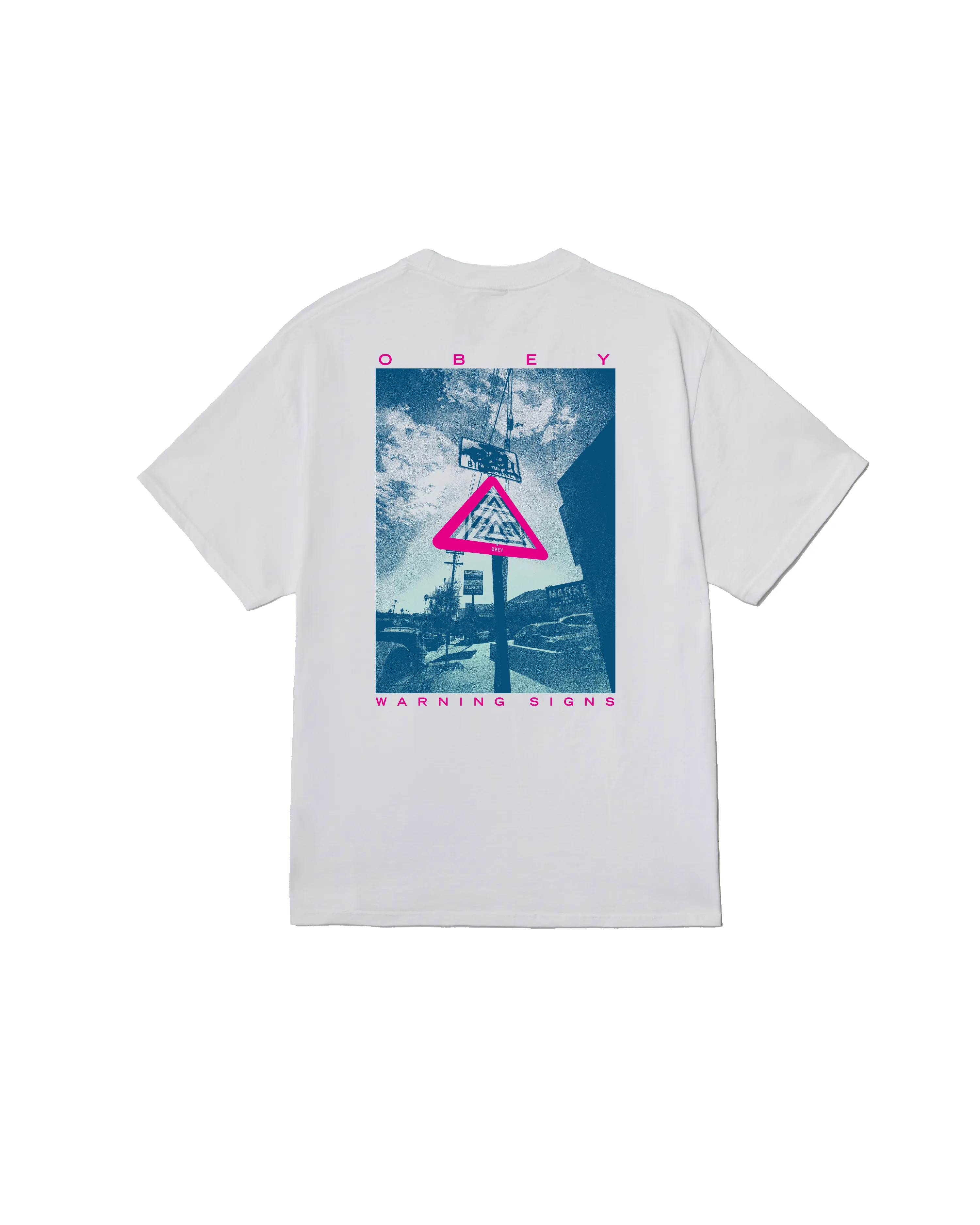 WARNING SIGN CLASSIC T-SHIRT sold by Obey