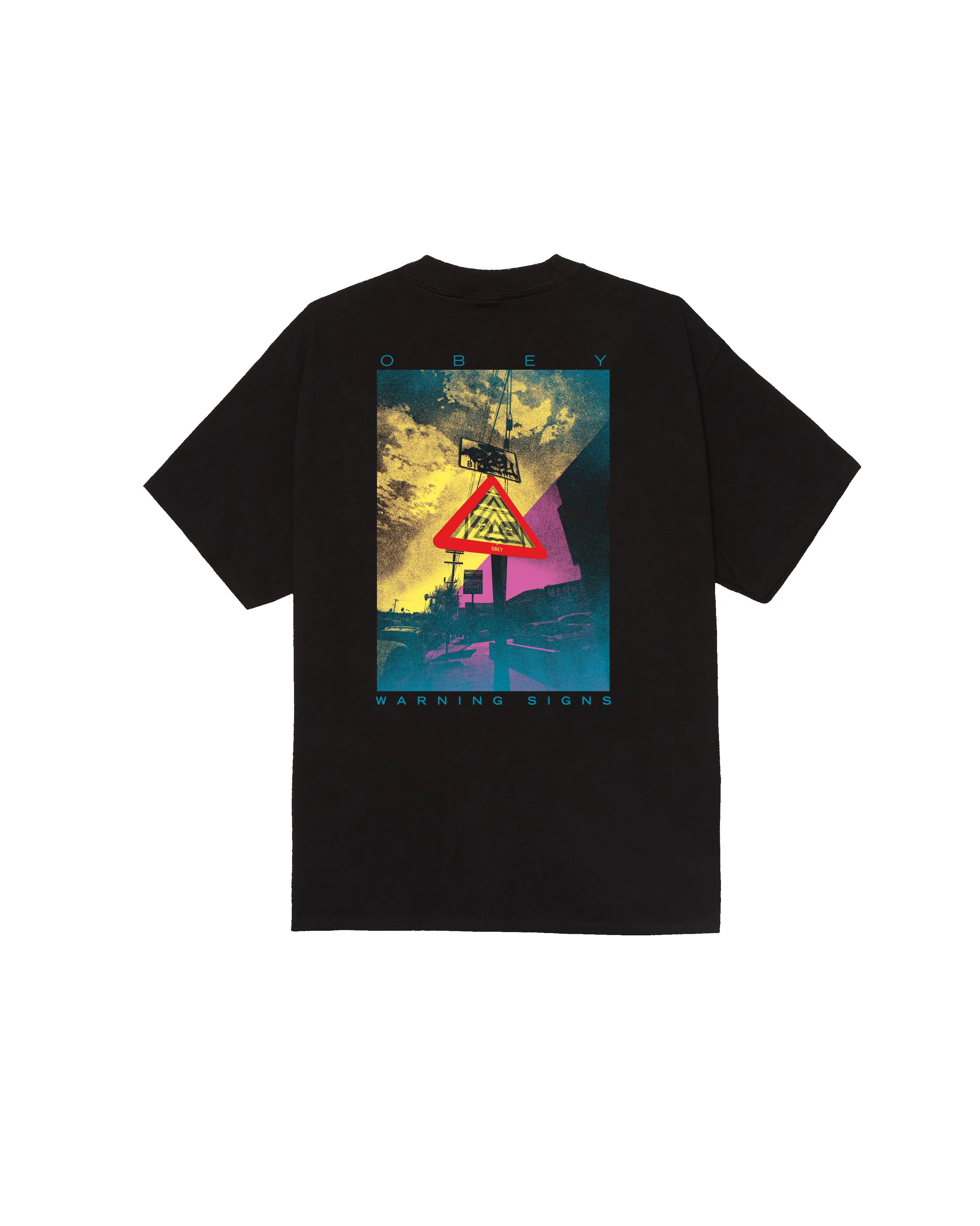 WARNING SIGN CLASSIC T-SHIRT sold by Obey