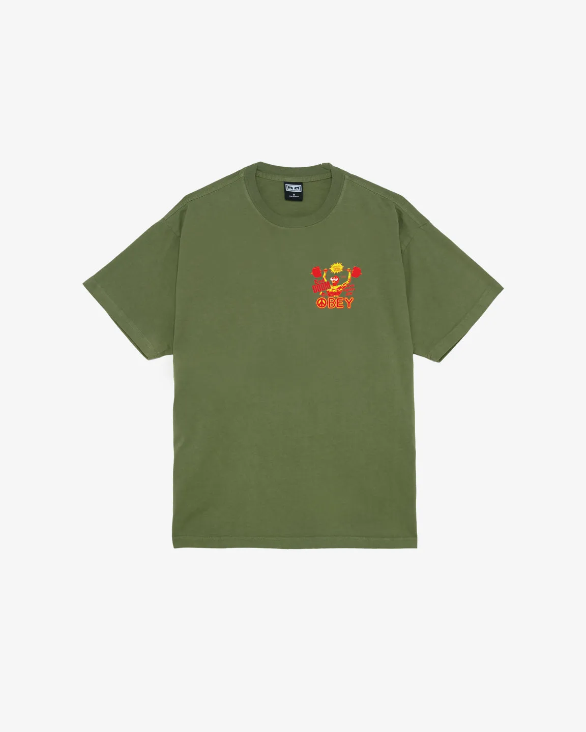 LIVE AGAIN NOW HEAVYWEIGHT T-SHIRT sold by Obey product image thumbnail 2