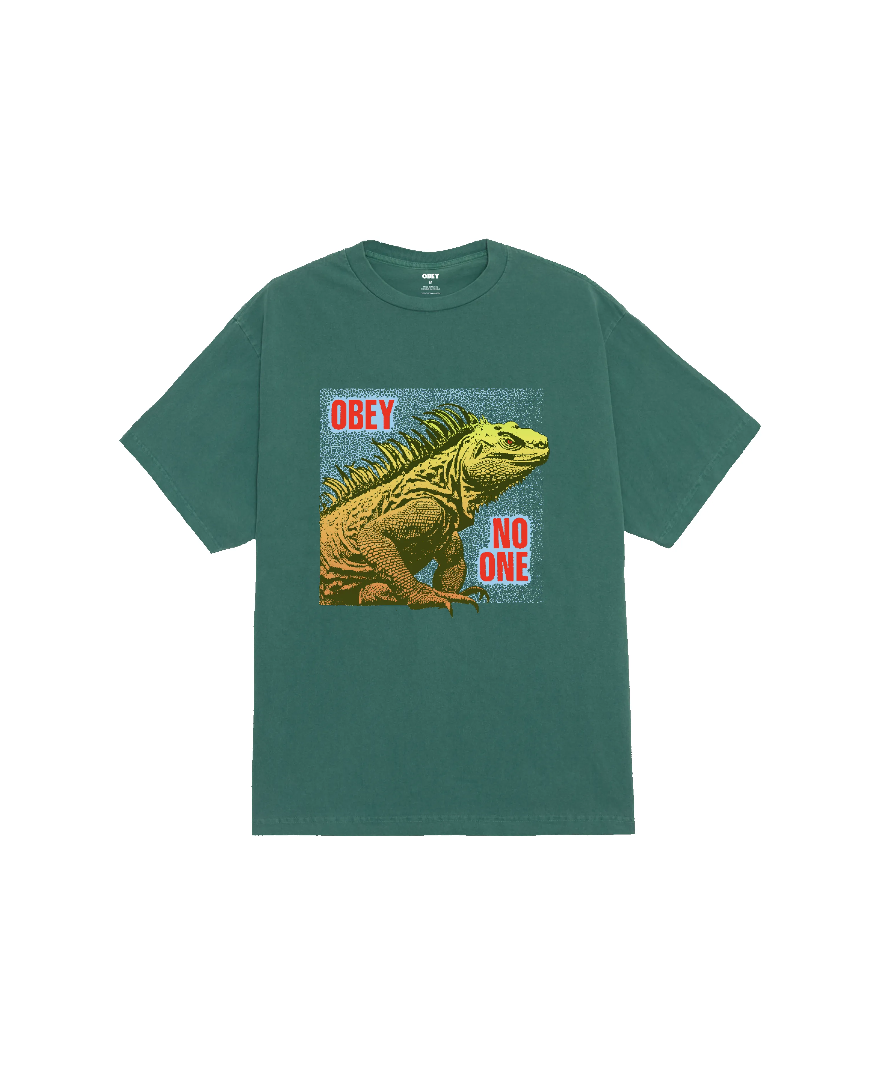 NO ONE REPTILE PIGMENT BOX T-SHIRT sold by Obey
