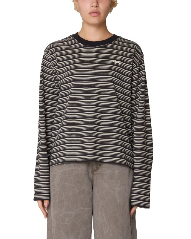 DOROTHY STRIPE LS TOP sold by Obey