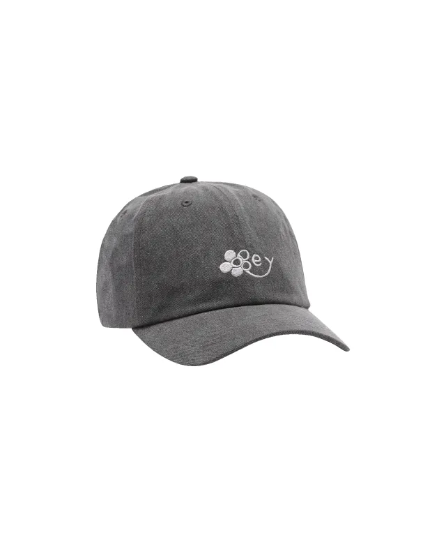 WASHED TWILL FLOWER STRAPBACK sold by Obey