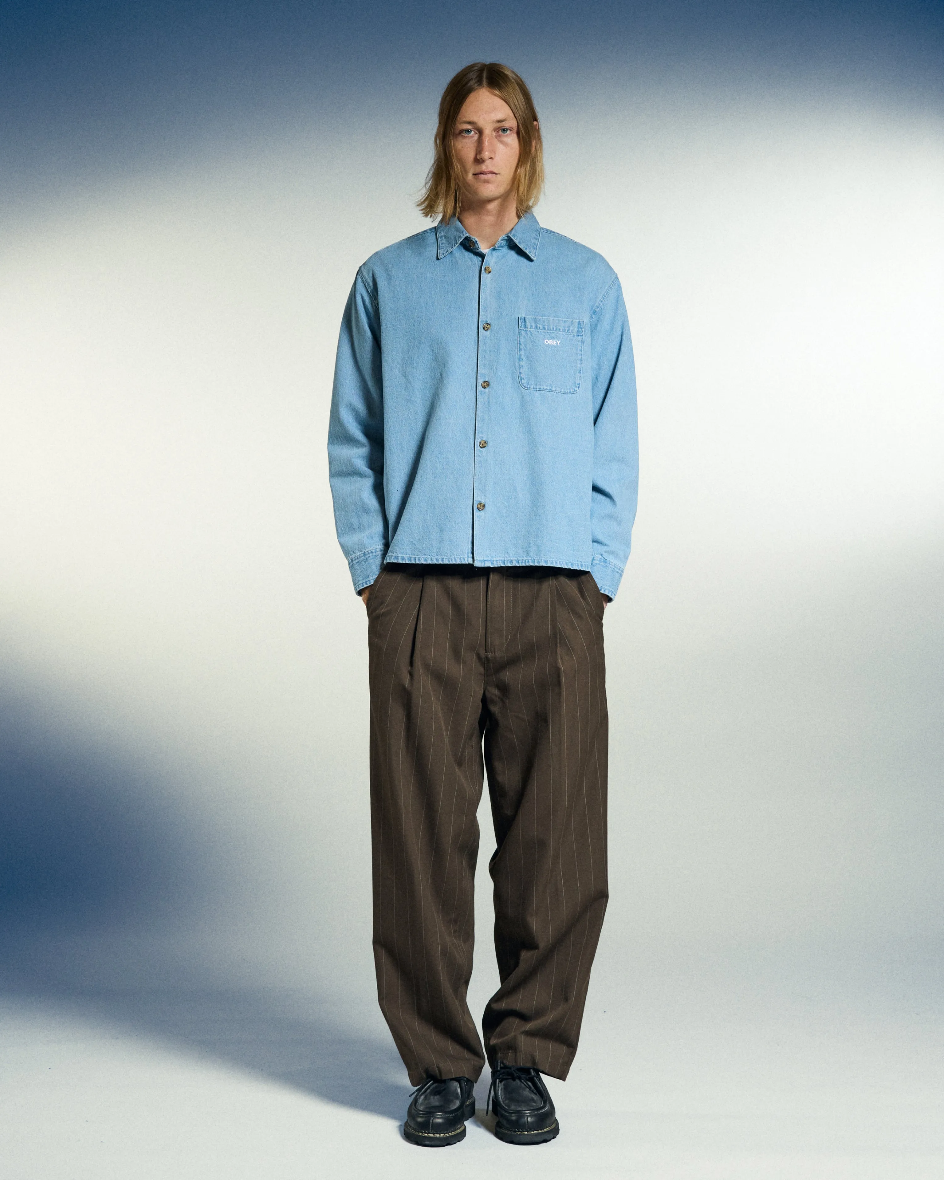 PABLO DENIM SHIRT sold by Obey product image thumbnail 4