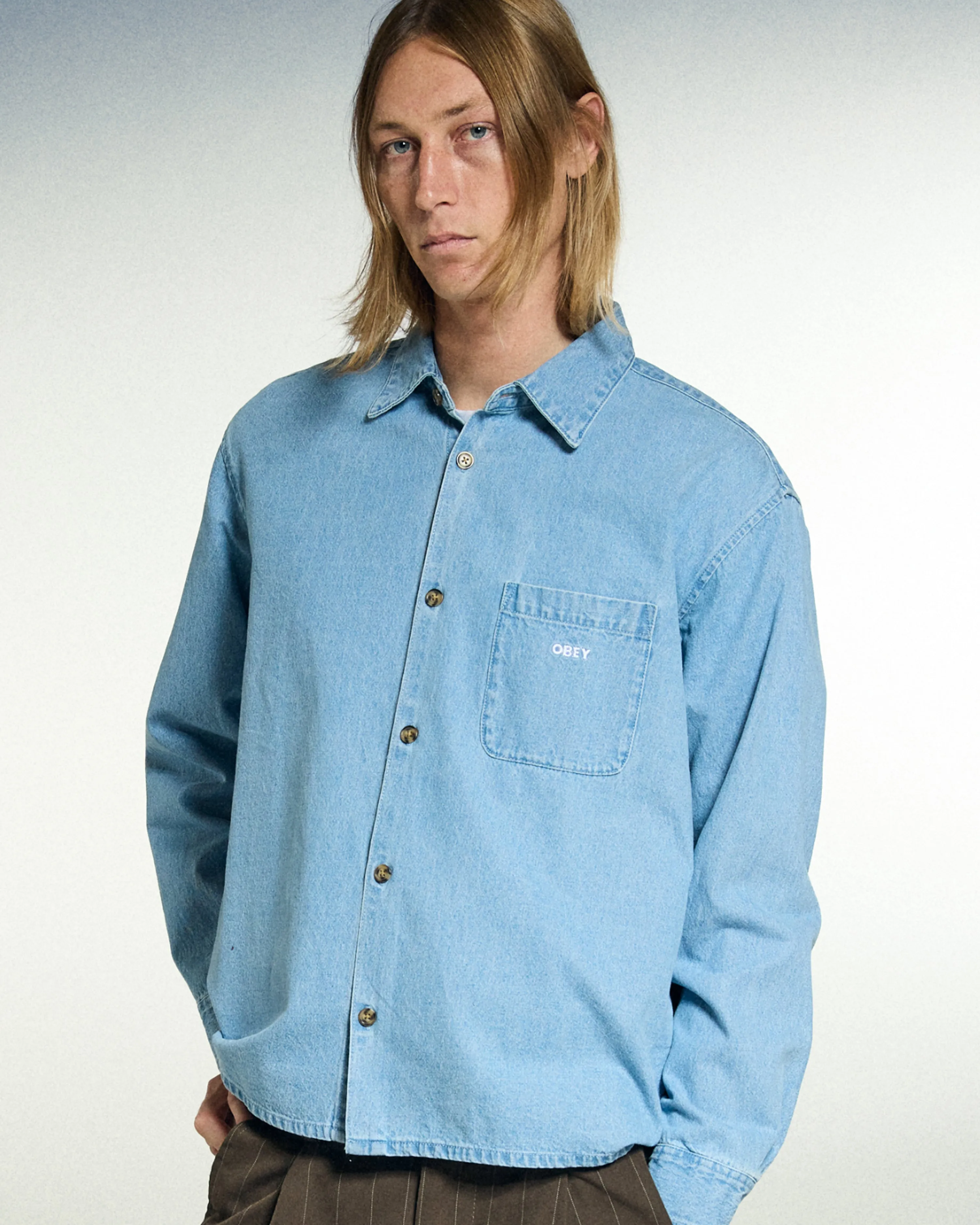 PABLO DENIM SHIRT sold by Obey product image thumbnail 5